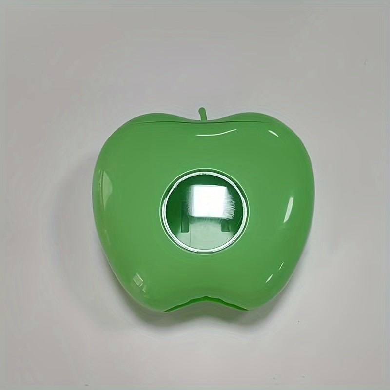 Kitchen Wall-Mounted Plastic Bag Holder with Apple-Shaped Design