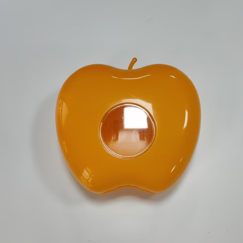 Kitchen Wall-Mounted Plastic Bag Holder with Apple-Shaped Design