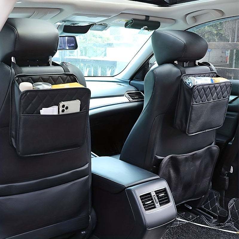 Bolsa de almacenamiento trasera para asiento de coche, organizador de múltiples bolsillos para teléfono móvil y billetera