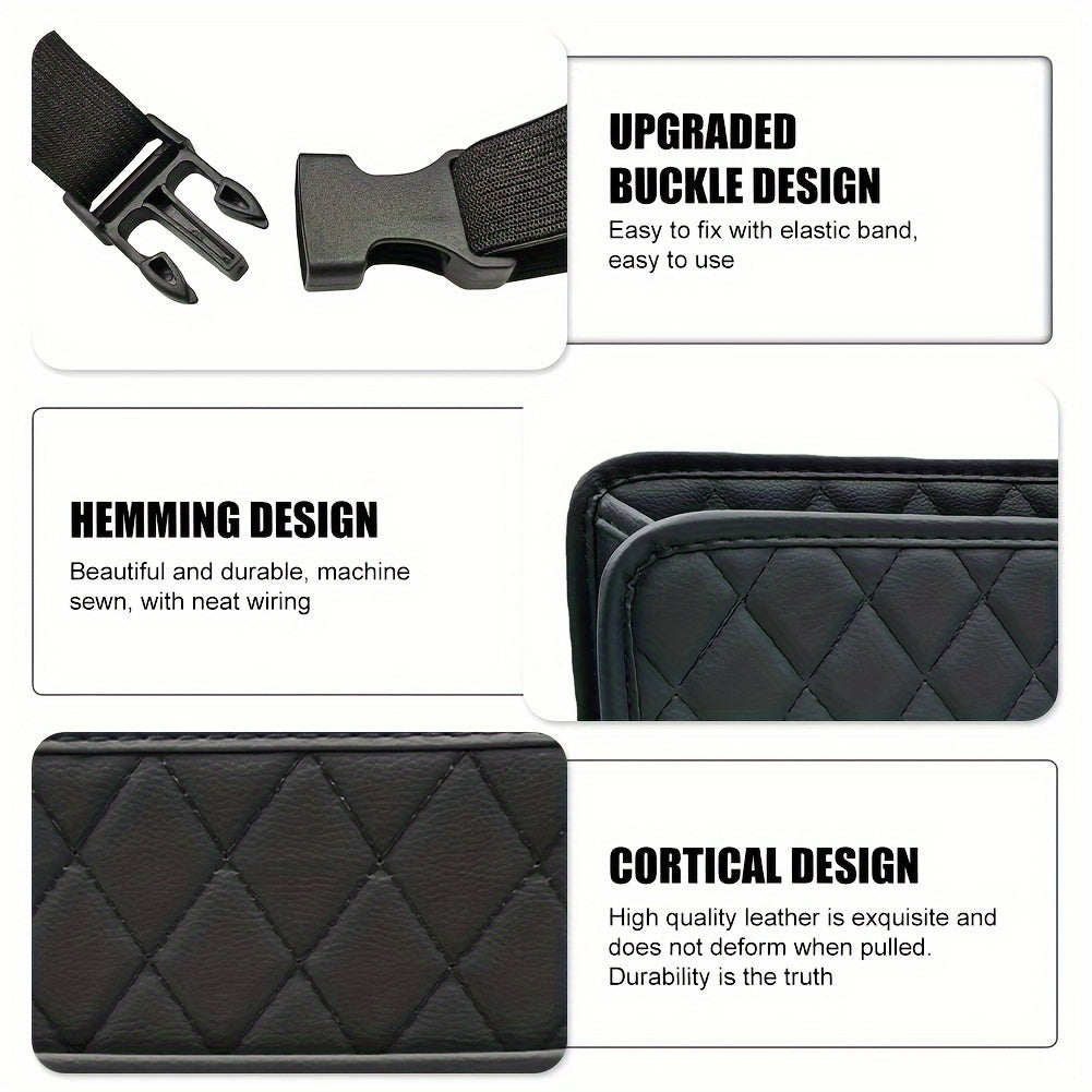 Bolsa de almacenamiento trasera para asiento de coche, organizador de múltiples bolsillos para teléfono móvil y billetera