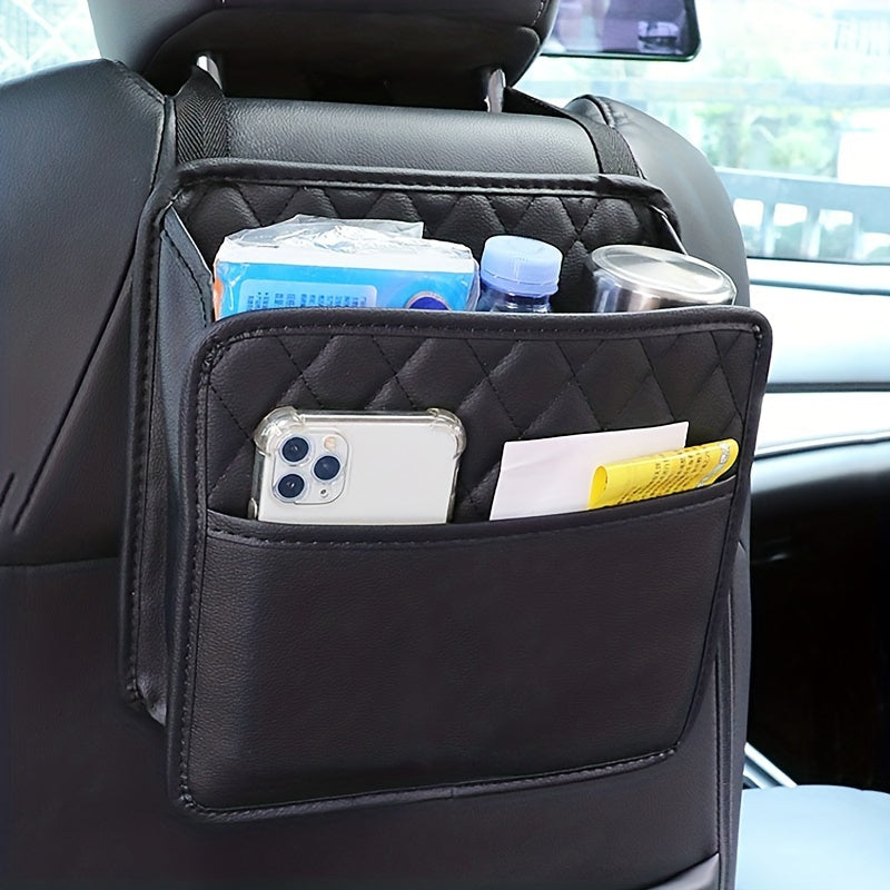 Bolsa de almacenamiento trasera para asiento de coche, organizador de múltiples bolsillos para teléfono móvil y billetera