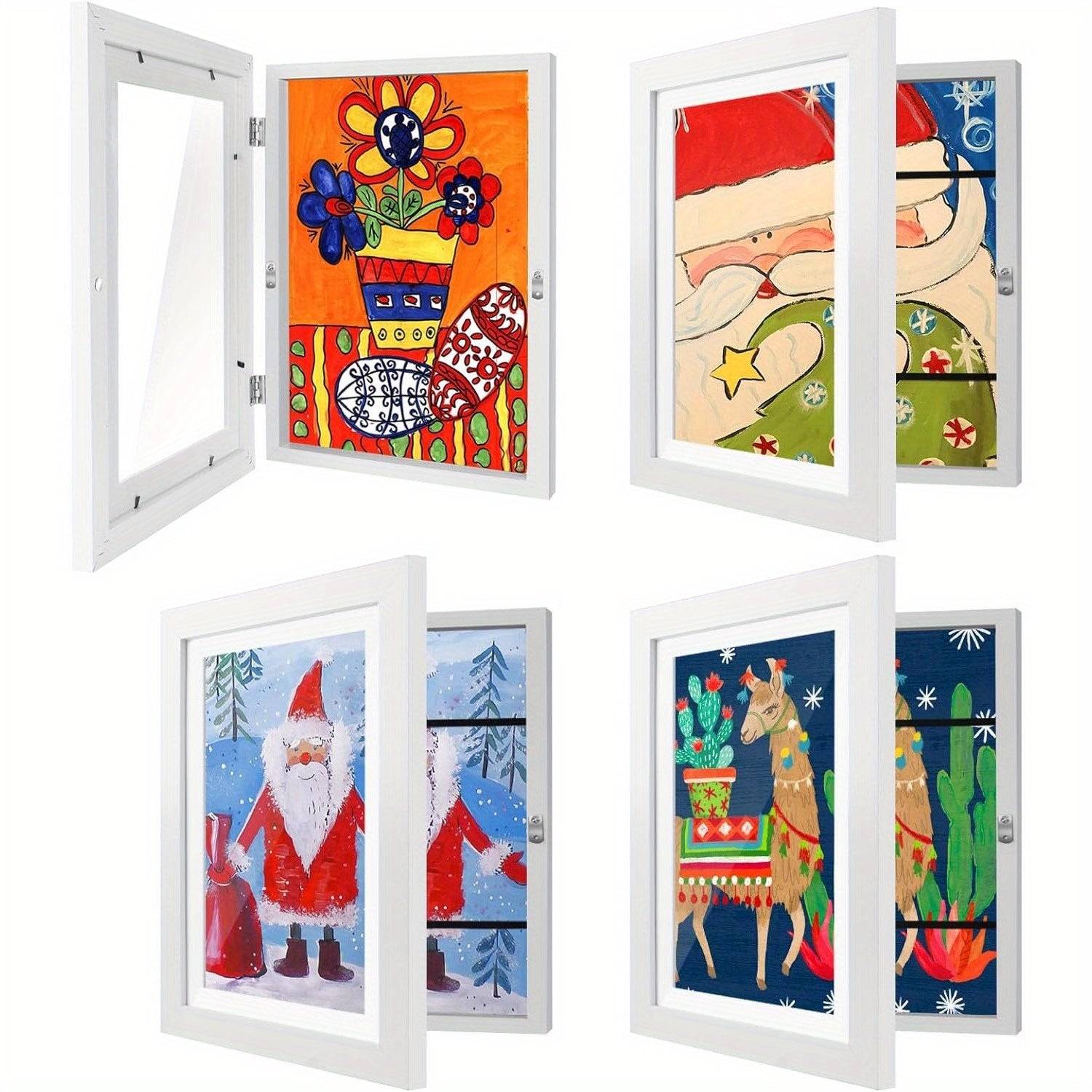 Set of Four Picture Frames for Artwork 21.59 x 27.94 cm Easy Front Access