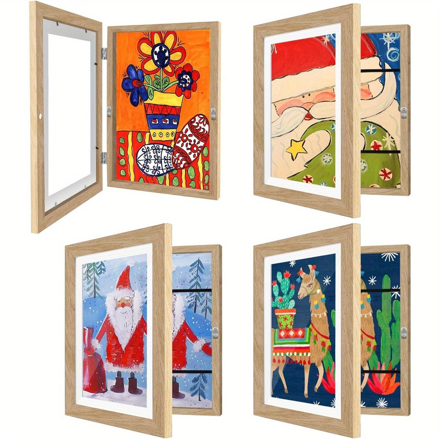 Set of Four Picture Frames for Artwork 21.59 x 27.94 cm Easy Front Access