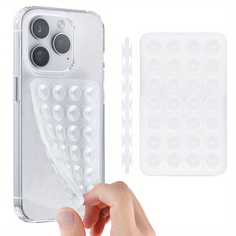 Multi-Functional Silicone Phone Grip with Double-Sided Suction for iPhone and Android