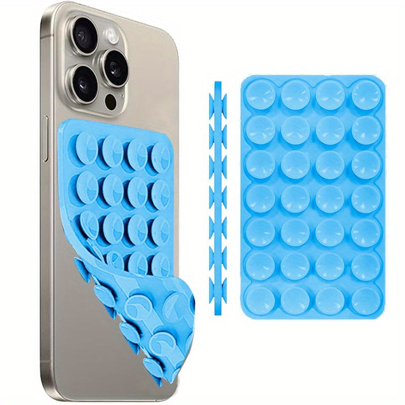 Multi-Functional Silicone Phone Grip with Double-Sided Suction for iPhone and Android