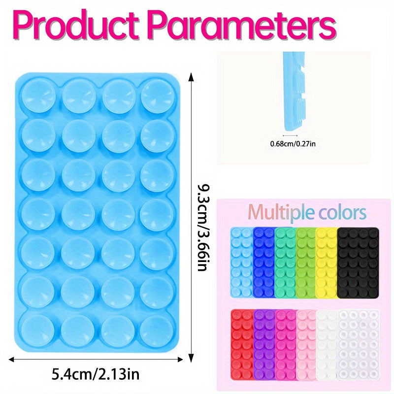 Multi-Functional Silicone Phone Grip with Double-Sided Suction for iPhone and Android