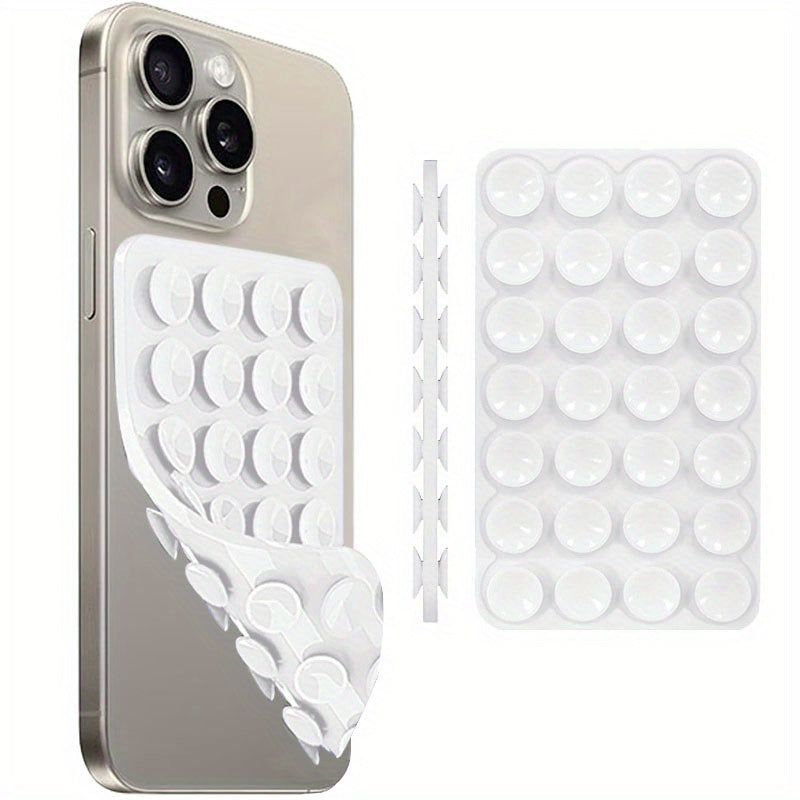 Multi-Functional Silicone Phone Grip with Double-Sided Suction for iPhone and Android