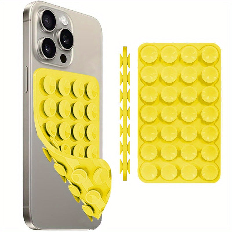Multi-Functional Silicone Phone Grip with Double-Sided Suction for iPhone and Android