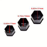20 Pieces Automotive Wheel Hub Decorative Caps Polycarbonate Dustproof Rustproof 17mm 19mm 21mm
