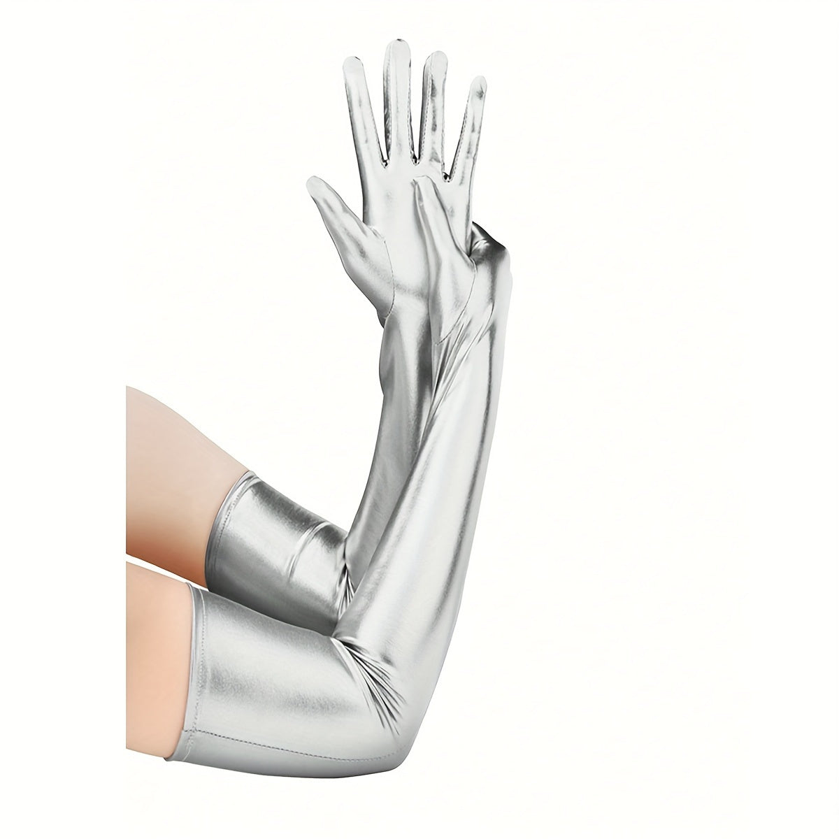 Guantes de brillo elástico para fiestas de Halloween, discotecas y decoraciones de cosplay