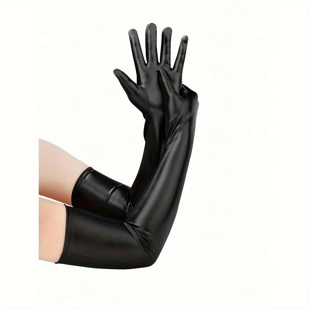 Elastic Gloss Gloves for Halloween Parties Nightclub Cosplay Decorations