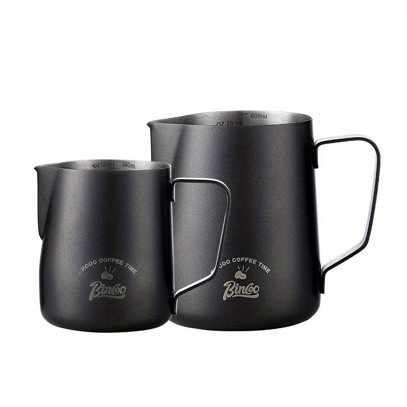 Stainless Steel Coffee Frothing Pitcher with Pointed Spout for Milk Frothing