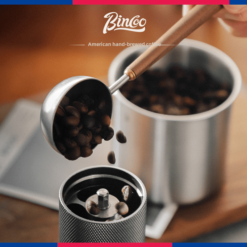 Walnut Wooden Handle Coffee Scoop Stainless Steel Measuring Spoon