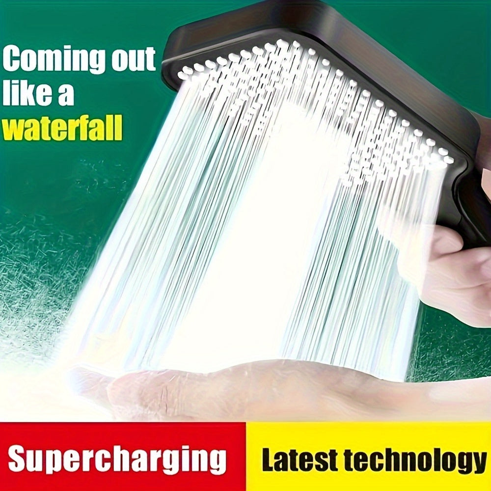 3-Mode Large Shower Head High-Pressure Water-Saving Flow for Home Bathroom