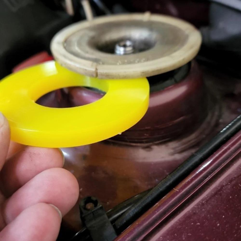 2 piezas de soportes de goma amortiguadora para coche, montaje en la torre del muelle delantero