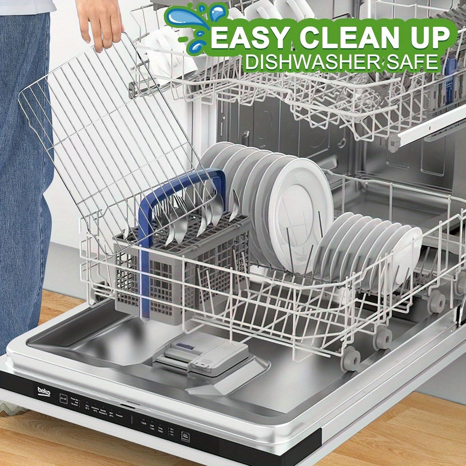 Heavy-Duty Cooling and Baking Rack, Oven and Dishwasher Safe, Sturdy Cookie Rack