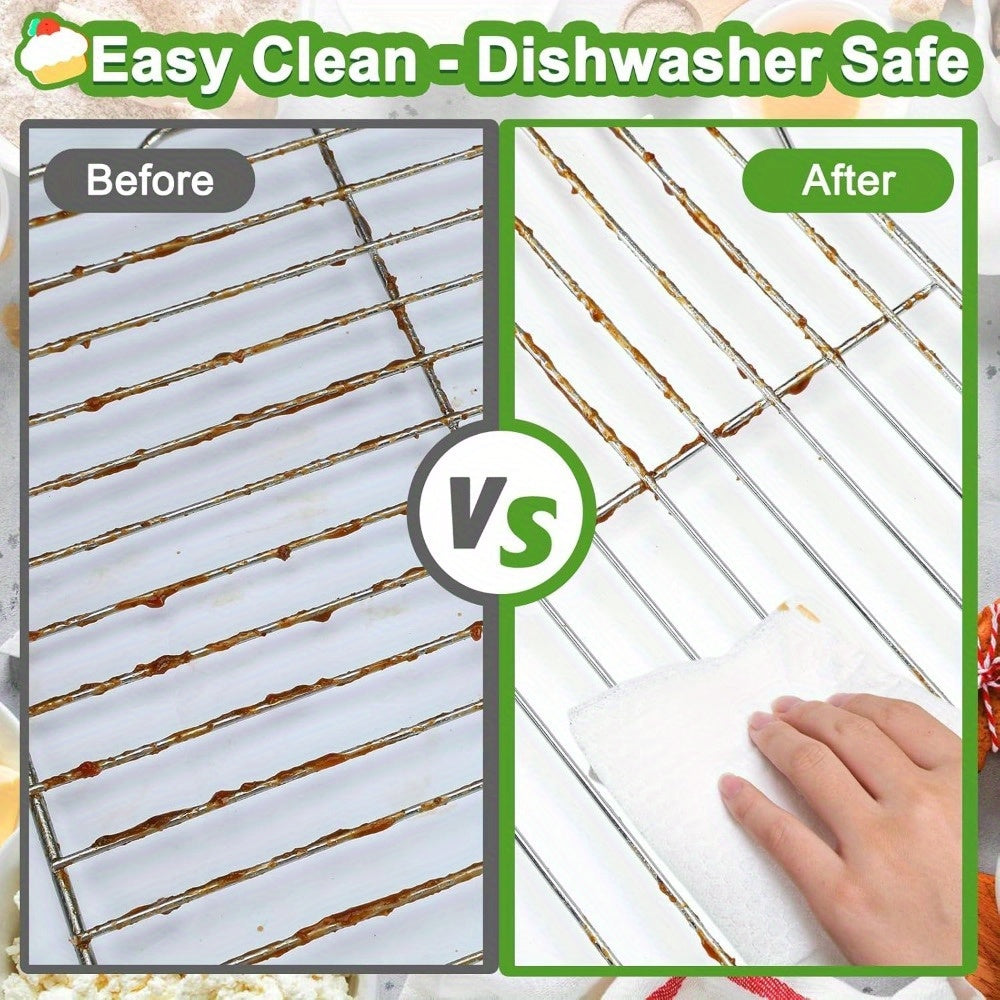 Heavy-Duty Cooling and Baking Rack, Oven and Dishwasher Safe, Sturdy Cookie Rack