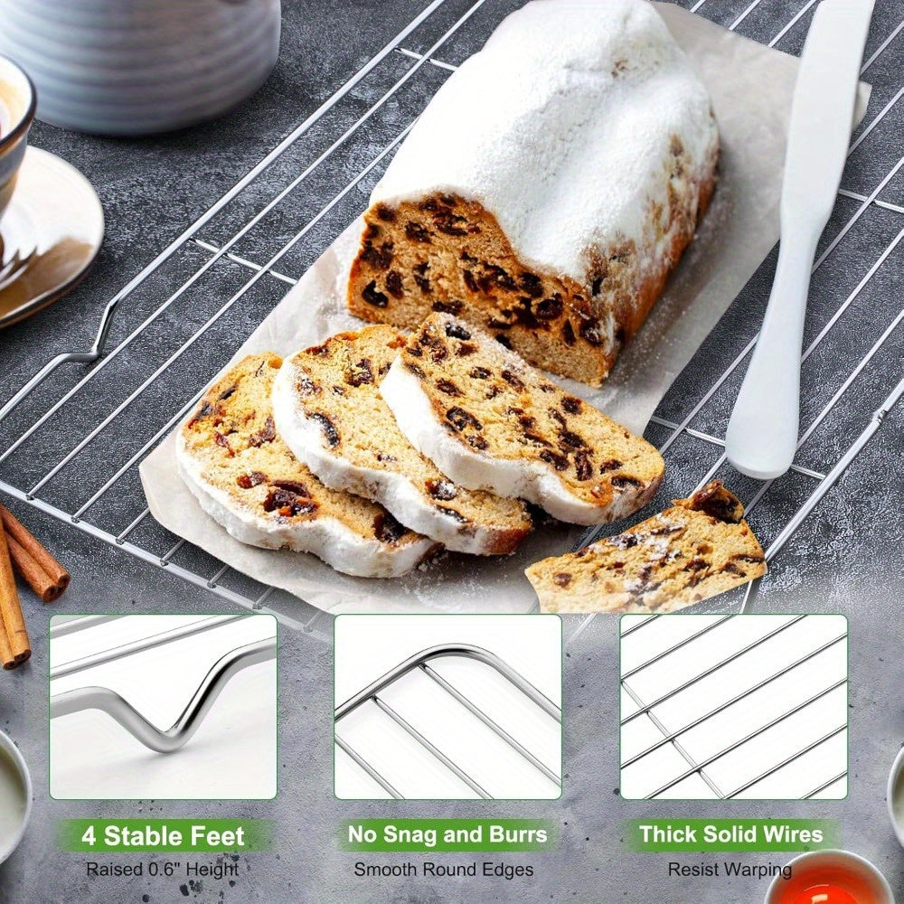 Heavy-Duty Cooling and Baking Rack, Oven and Dishwasher Safe, Sturdy Cookie Rack