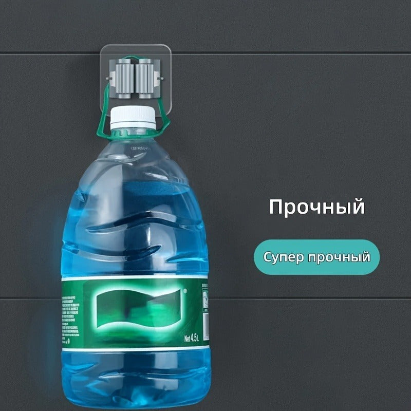 Plastic Wall-Mounted Tool Holders for Brooms Mops and Garden Organization Set of 2