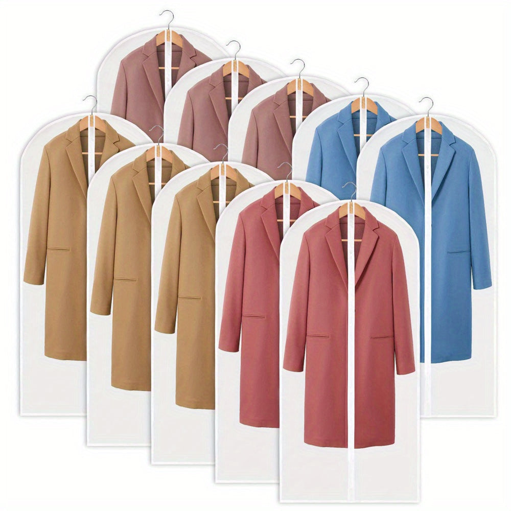 Juego de 5 fundas para prendas con cierre de cremallera de plomo para trajes, vestidos y camisas