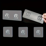 6-Pack Adhesive Hooks for Bathroom Organization, Traceless, Fashion Style