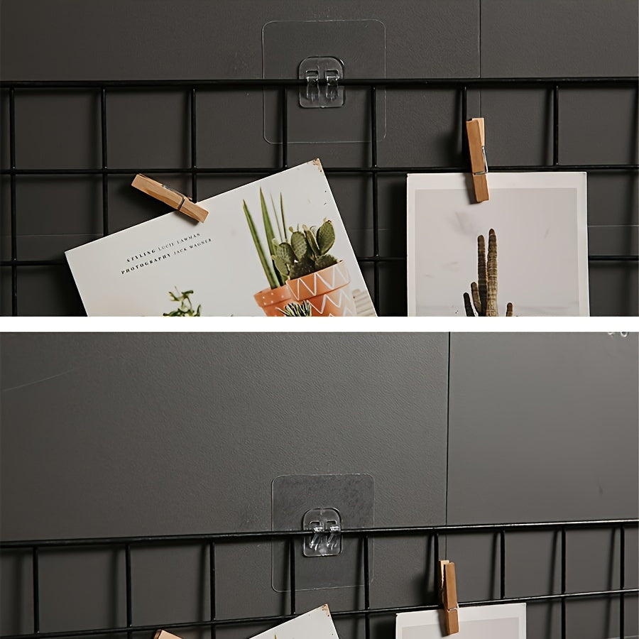 6-Pack Adhesive Hooks for Bathroom Organization, Traceless, Fashion Style