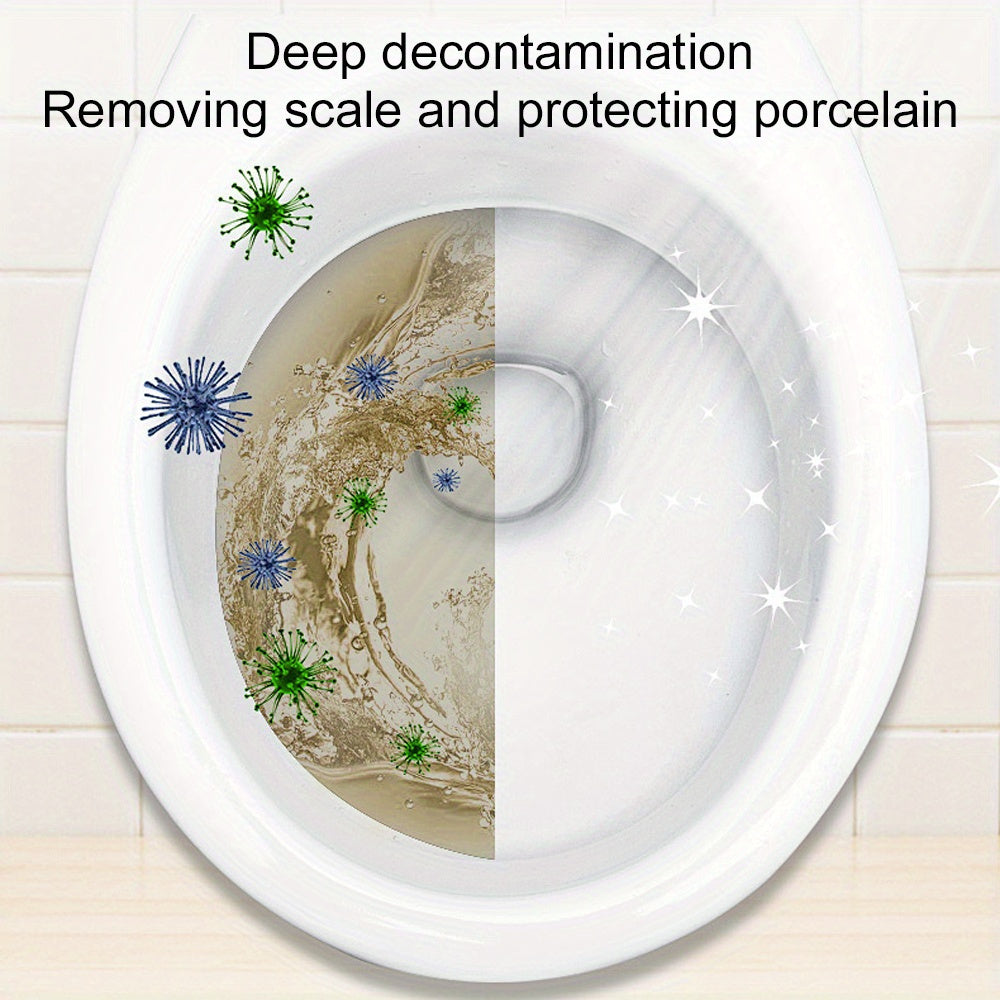 Toilet Gel Stamp Set with 6 Sticks Toilet Freshener and Deodorizer with Floral Scent