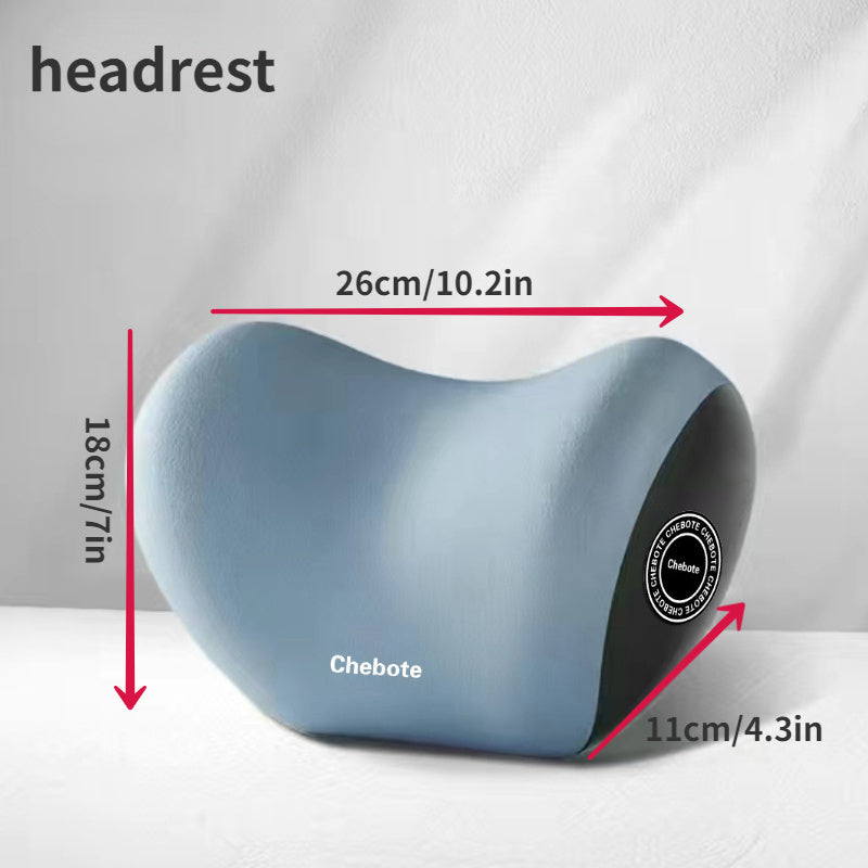 Set of 2 Car Seat Neck and Lumbar Support Pillows with Adjustable Backrest