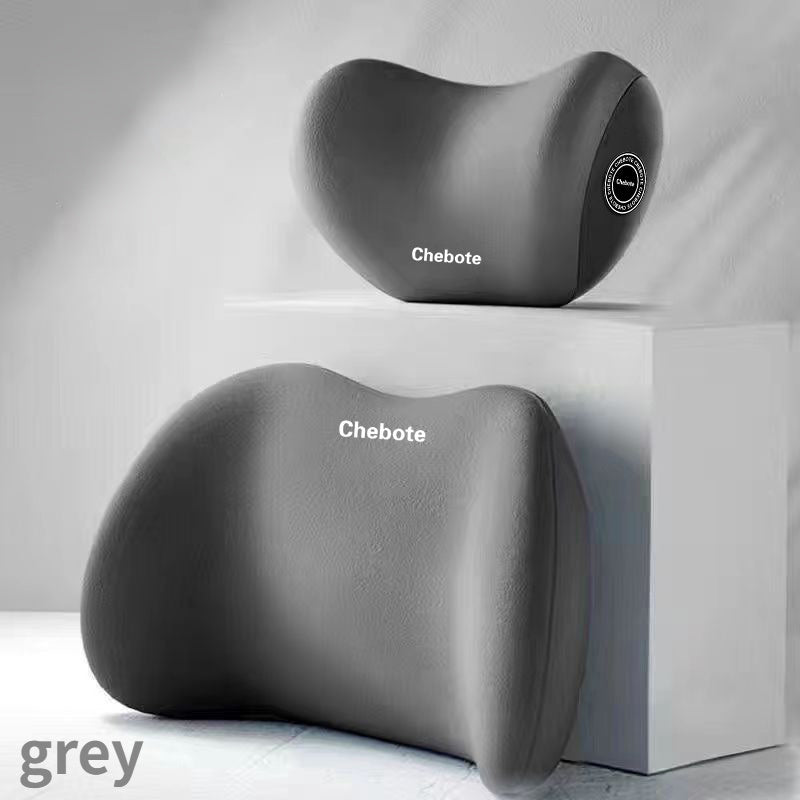 Set of 2 Car Seat Neck and Lumbar Support Pillows with Adjustable Backrest