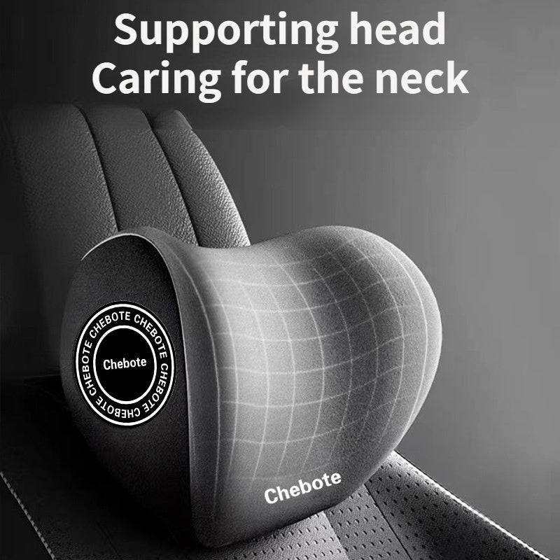 Set of 2 Car Seat Neck and Lumbar Support Pillows with Adjustable Backrest