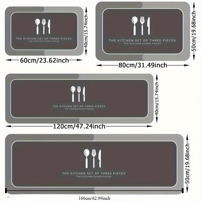 Zamonaviy rezina diatom loy oshxona yurgizgich mato, sirg‘almas, singdiruvchi pol mato