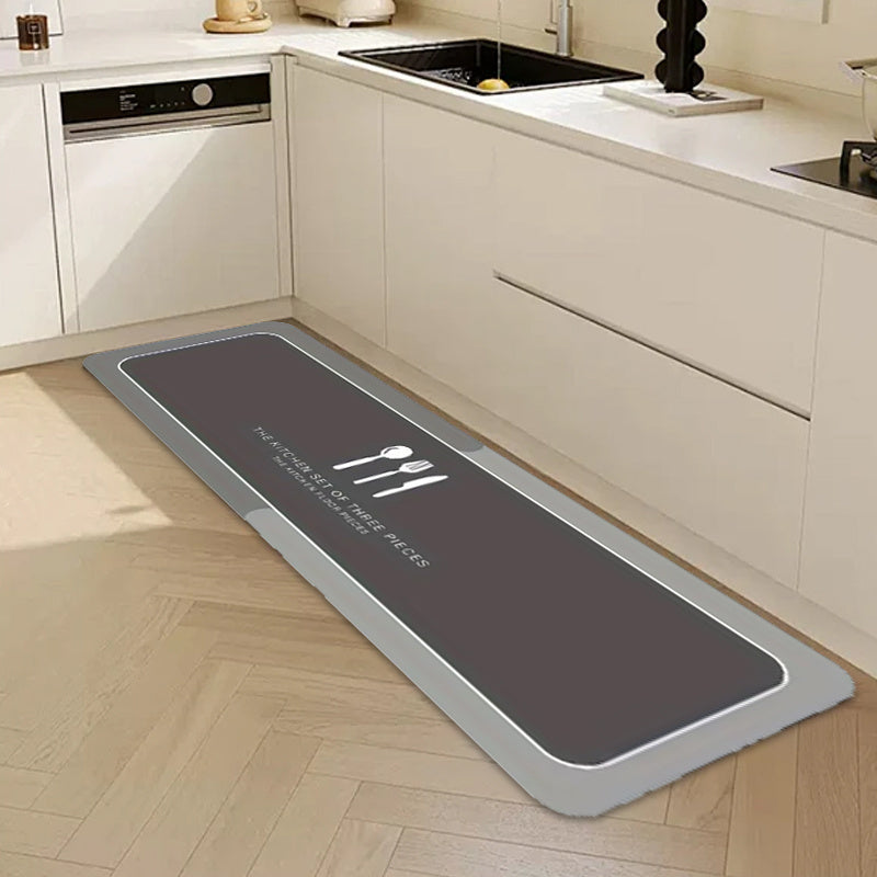 Zamonaviy rezina diatom loy oshxona yurgizgich mato, sirg‘almas, singdiruvchi pol mato