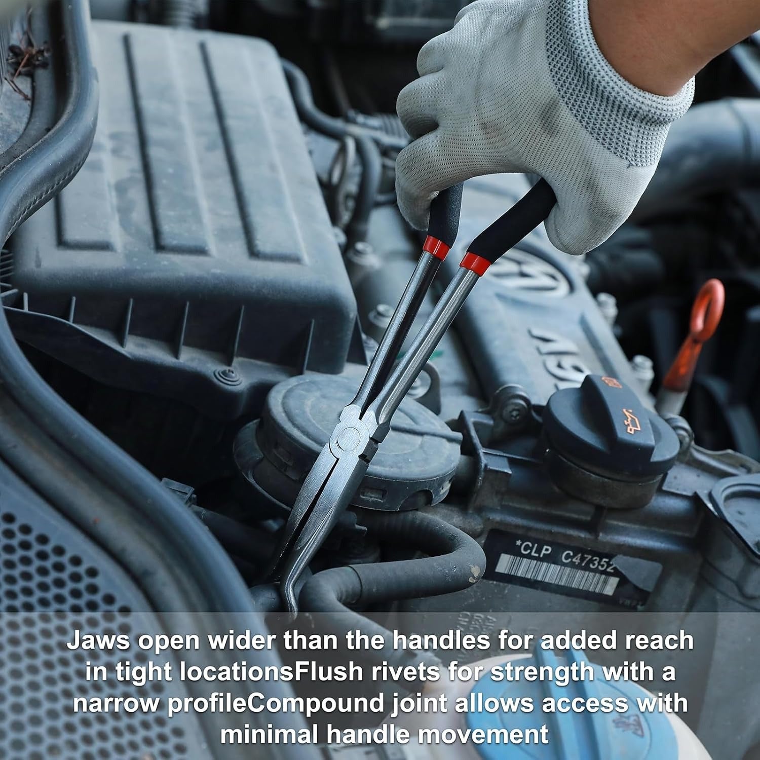 3-Piece Steel Hose Gripper Pliers Set Serrated Jaws 5/16 1/2 3/4 Inch