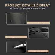 Car Dashboard Sunshade Cover PU Leather Anti-UV Anti-Slip Black 1pc