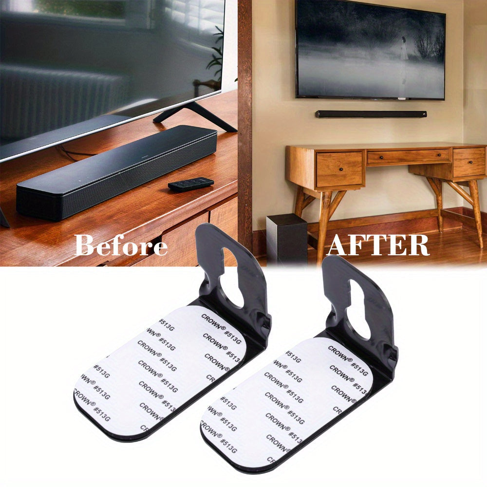 Wall Mount Kit for Soundbars with Adjustable Brackets and Universal Fit