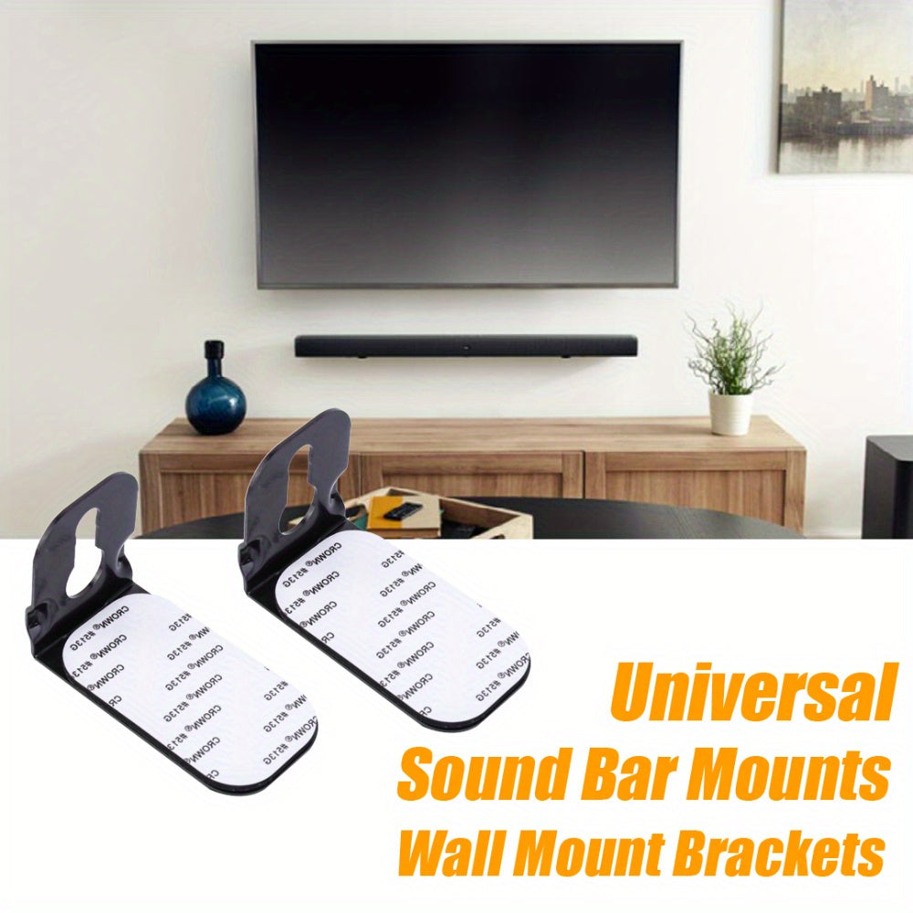 Wall Mount Kit for Soundbars with Adjustable Brackets and Universal Fit