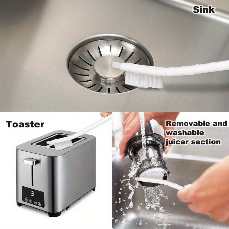 4-Piece Kitchen Cleaning Brush Set Plastic Scrubber Pot Washer for Food Mixers