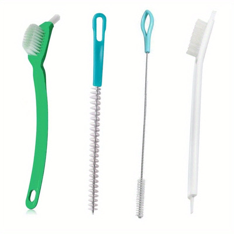 4-Piece Kitchen Cleaning Brush Set Plastic Scrubber Pot Washer for Food Mixers