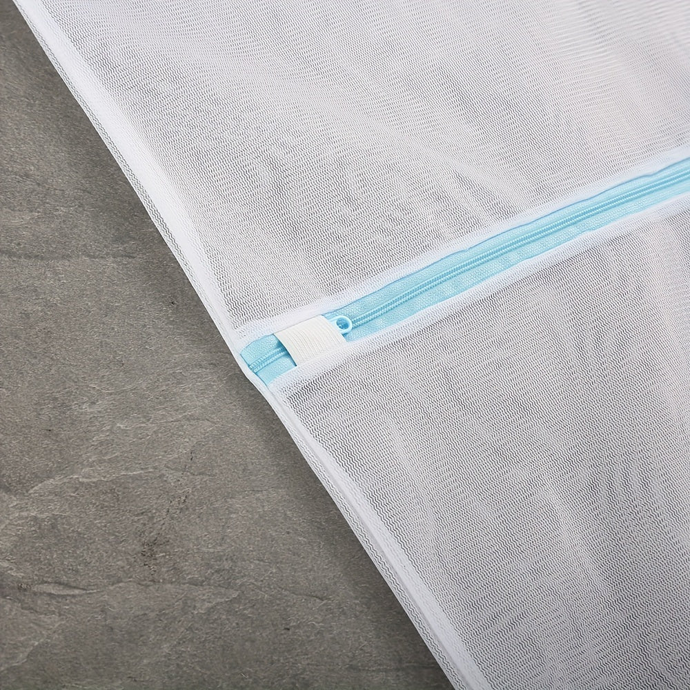 Oval Shaped Laundry Bag for Delicates and Bedding Polyester Mesh Zipper