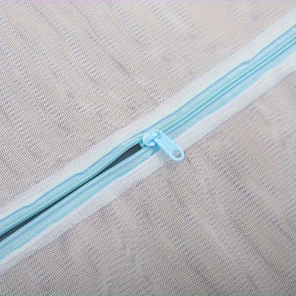 Oval Shaped Laundry Bag for Delicates and Bedding Polyester Mesh Zipper