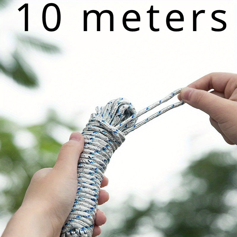 Tashqi kamping uskunalari uchun naylon g'ildirak daraxti tasmalari, 55.34 KG dan past mustahkamlik kuchiga ega bo'lgan 5m/10m o'ralarda mavjud.