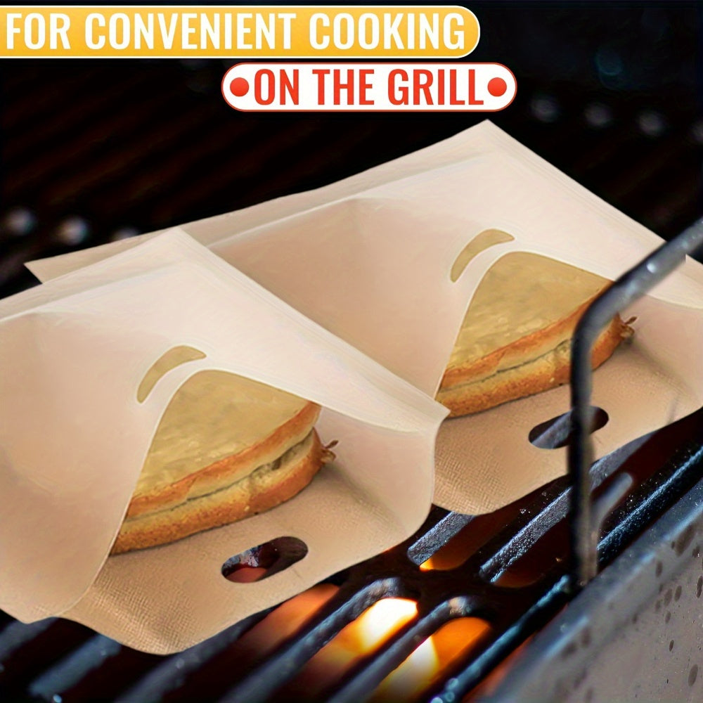 Qayta ishlatiladigan Fiberglas Toaster sumkalar, yopishmaydigan, 16x16.5cm, grill pishirilgan pishloq va pizza uchun