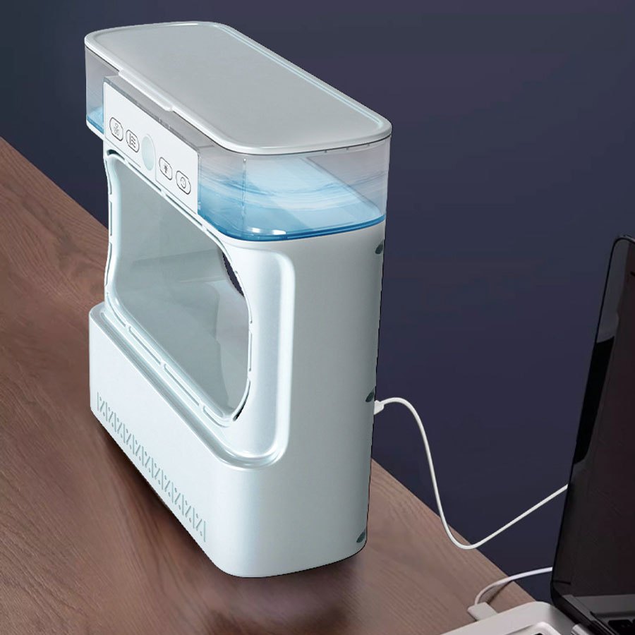 Wireless USB Desktop Fan with Mist Cooling Bladeless Indoor Outdoor