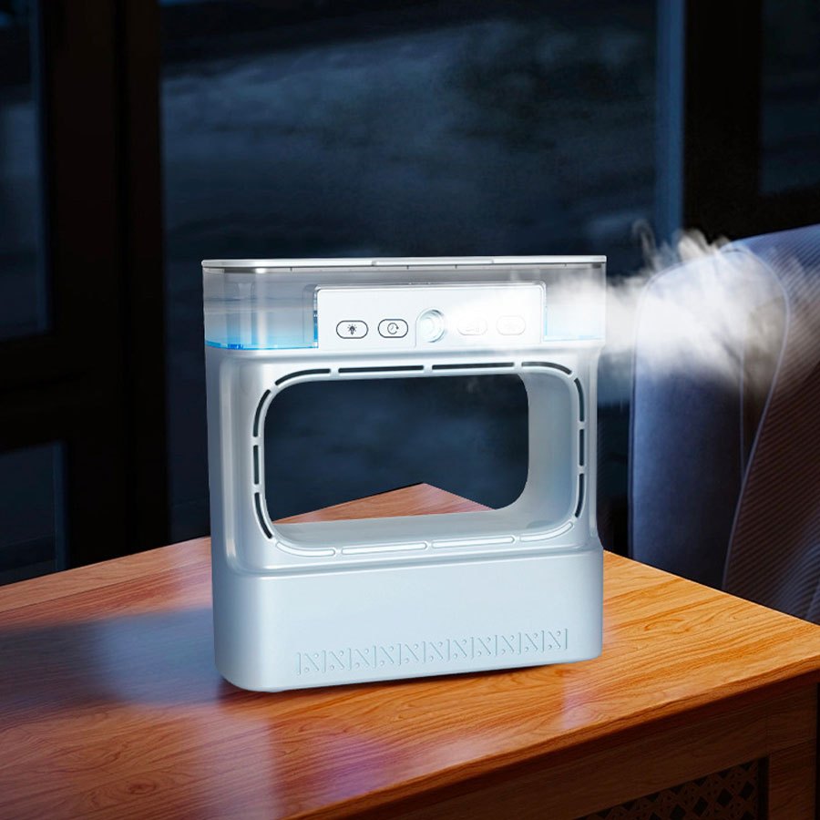 Wireless USB Desktop Fan with Mist Cooling Bladeless Indoor Outdoor