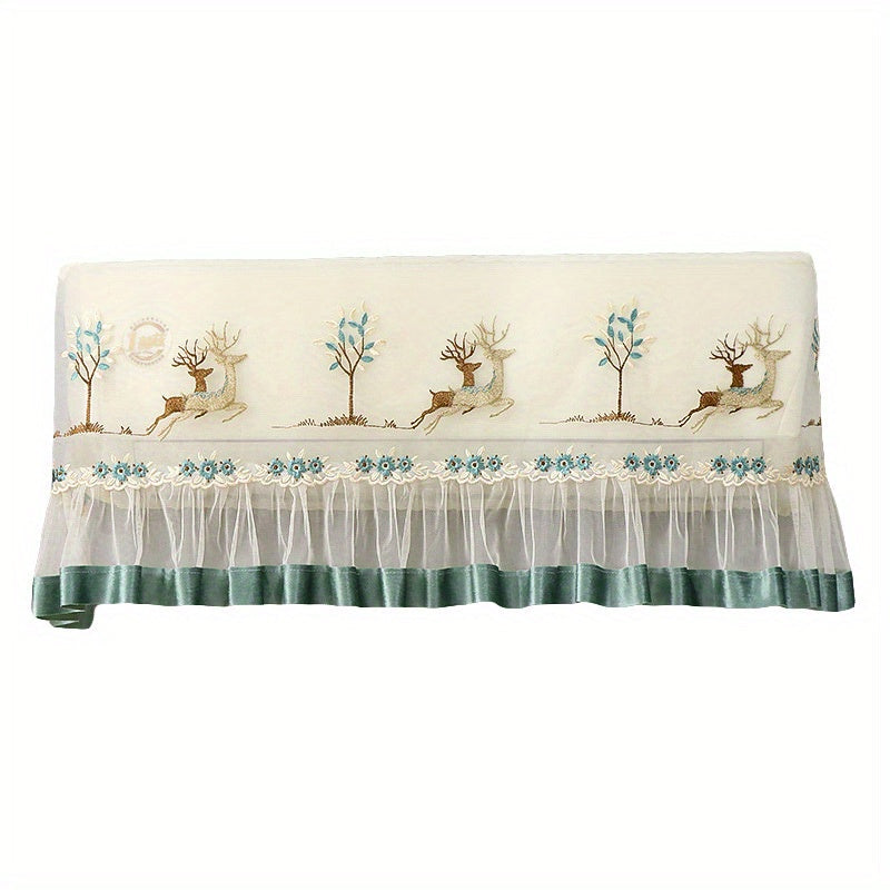 Universal Fit Air Conditioner Cover Dustproof Protective Curtain for Home Office 86cm x 20cm