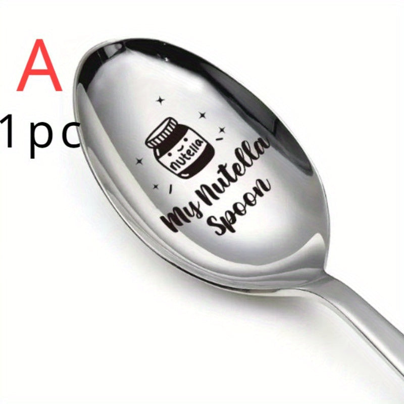 Personalized Engraved Metal Coffee Spoons with Love Message for Daughters and Friends