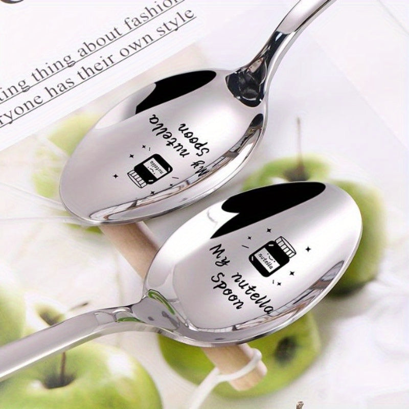 Personalized Engraved Metal Coffee Spoons with Love Message for Daughters and Friends