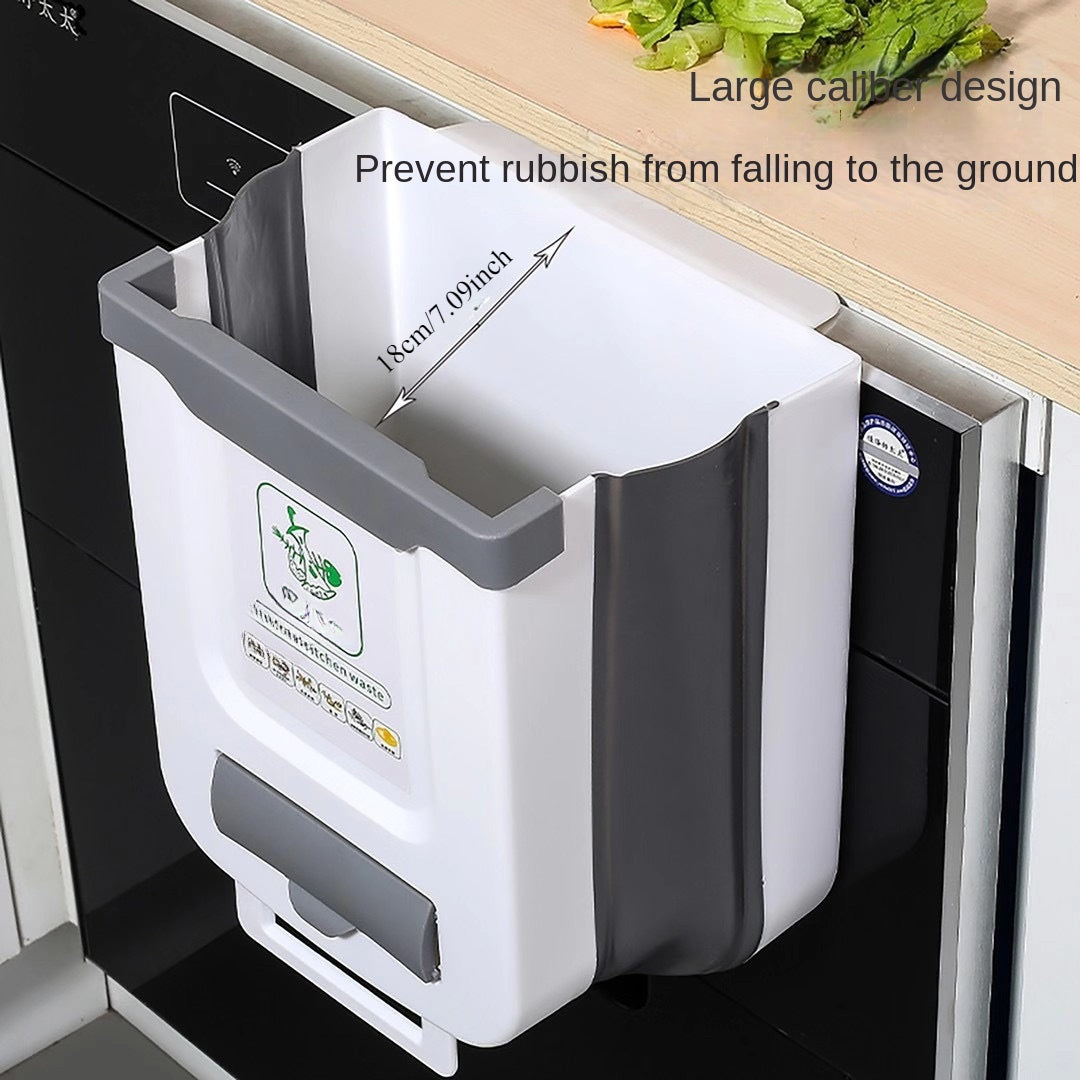 Складной пластиковый автомобильный мусорный бак настенный, подвесной, для кухни и ванной