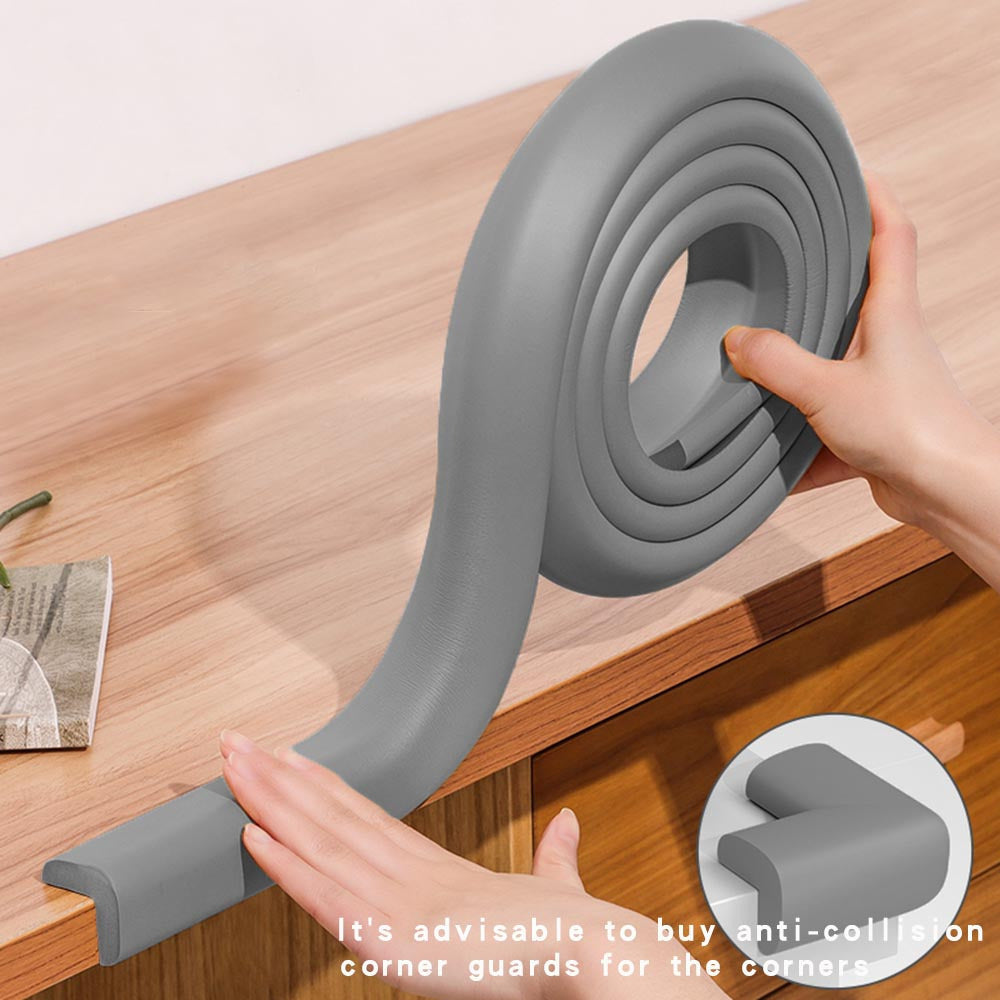 Two Meters Non-Toxic Anti-Collision Corner Protectors for Walls and Furniture