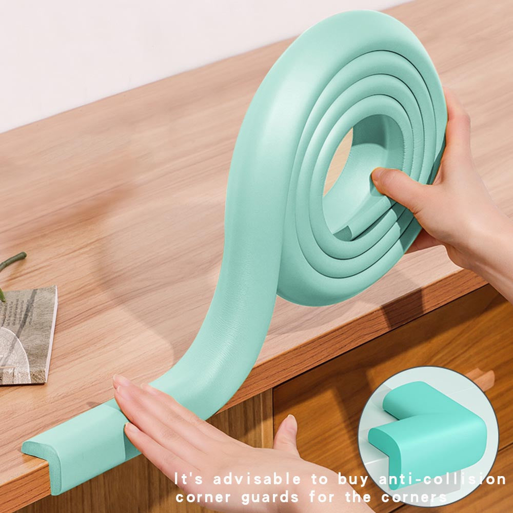 Two Meters Non-Toxic Anti-Collision Corner Protectors for Walls and Furniture